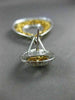 MASSIVE 16.43CT WHITE & FANCY YELLOW DIAMOND 18KT TWO TONE GOLD HANGING EARRINGS