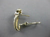 ESTATE .70CTW DIAMOND STUD HUGGIES 14KT WHITE YELLOW GOLD OMEGA EARRINGS #21313