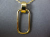 ESTATE LARGE .29CT DIAMOND 18KT YELLOW GOLD CLASSIC OPEN OVAL FUN PENDANT