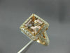 LARGE 1.60CT DIAMOND & AAA MORGANITE 14KT ROSE GOLD CUSHION CUT ENGAGEMENT RING