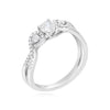 EXTRA LARGE 4.97CT WHITE & BLACK DIAMOND 14KT WHITE GOLD MULTI ROW DOME FUN RING