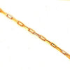 ESTATE .61CT DIAMOND 18KT 2 TONE GOLD 3D OVAL LINK BY THE YARD TENNIS BRACELET