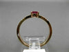 ESTATE .39CT ROUND DIAMOND & OVAL AAA RUBY 14K ROSE GOLD FRIENDSHIP PROMISE RING