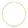 ESTATE EXTRA LARGE 14KT YELLOW GOLD 3D CLASSIC FLEXIBLE HOOP HANGING EARRINGS