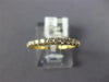 ESTATE .39CT DIAMOND 18KT YELLOW GOLD 3D ROUND 2mm CLASSIC ANNIVERSARY RING