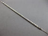 ESTATE .98CT DIAMOND 14KT WHITE GOLD 3D CLASSIC ADJUSTABLE TENNIS BRACELET