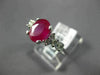 ESTATE 1.60CT DIAMOND & AAA OVAL CUT RUBY 14KT ROSE GOLD CLASSIC ENGAGEMENT RING