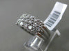 ESTATE 2.03CT DIAMOND 14KT WHITE GOLD 3 ROW SHARE PRONG WEDDING ANNIVERSARY RING