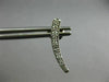 ESTATE .22CT DIAMOND 14KT WHITE GOLD 3D CLASSIC JOURNEY HANGING STUD EARRINGS