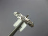ESTATE .14CT DIAMOND 18KT WHITE GOLD MATTE & SHINY SQUARE PAVE ANNIVERSARY RING