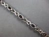 ESTATE 5.9CT DIAMOND & AAA GARNET 14K WHITE GOLD OVAL & ROUND XO TENNIS BRACELET