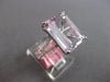 LARGE 8.3CT DIAMOND & AAA KUNZITE 18KT WHITE GOLD 3D EMERALD CUT ENGAGEMENT RING
