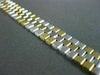 ESTATE WIDE 14K 2 TONE GOLD SOLID DIAMOND CUT HANDCRAFTED ITALIAN BRACELET 22787