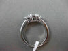 ESTATE 1.02CT DIAMOND 14K WHITE GOLD 3 STONE PAST PRESENT FUTURE ENGAGEMENT RING