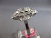 EXTRA LARGE 3.14CT DIAMOND 18KT WHITE GOLD MULTI SHAPE DOUBLE SQUARE FLOWER RING