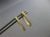ESTATE .46CT DIAMOND 18K YELLOW GOLD 3D CLASSIC OVAL HUGGIE FUN HANGING EARRINGS