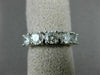 ESTATE 1.35CT DIAMOND 14K WHITE GOLD 3D FIVE STONE WEDDING ANNIVERSARY RING 2058