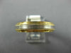 ESTATE WIDE PLATINUM & 18KT YELLOW GOLD MILGRAIN ETERNITY ANNIVERSARY RING 19309