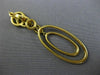 ESTATE LARGE 3.21CT DIAMOND 18KT YELLOW GOLD 3D OVAL CHANDELIER HANGING EARRINGS