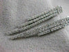 ESTATE 1.70CTW DIAMOND 14K WHITE GOLD HANGING DANGLE PUSHBACK EARRINGS 44MM #600