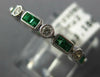 .65CT DIAMOND & AAA EMERALD 18K WHITE GOLD 3D PRINCESS FILIGREE ANNIVERSARY RING
