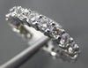 3.0CT ROUND DIAMOND 14K WHITE GOLD 3D SHARE PRONG ETERNITY ANNIVERSARY RING 1352