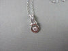 ESTATE 0.25CTW SOLITAIRE 14KT WHITE GOLD PENDANT WITH CHAIN F VVS 18" #21744