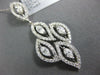 LARGE 1.16CT DIAMOND 18K WHITE GOLD 3D ROUND & MARQUISE SHAPE MULTI LEAF PENDANT