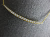 ESTATE LARGE .47CT DIAMOND 18KT YELLOW GOLD GRADUATING CLASSIC BAR LOVE NECKLACE