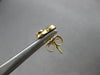 ESTATE .07CT DIAMOND 14KT WHITE & YELLOW GOLD CLASSIC HEART STUD EARRINGS #28064