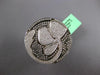 EXTRA LARGE 2.89CT DIAMOND 18KT WHITE & BLACK GOLD 3D FLOWER CIRCULAR FUN RING