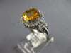 1.82CT DIAMOND & AAA CITRINE 14KT WHITE GOLD CLASSIC LOVE KNOT FRIENDSHIP RING