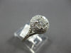 LARGE 1.14CT DIAMOND 14K WHITE GOLD 3D CLASSIC ROUND DOUBLE HALO ENGAGEMENT RING