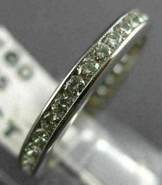 ESTATE 1.0CT ROUND DIAMOND PLATINUM 3D ETERNITY WEDDING ANNIVERSARY RING #20256