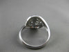 ESTATE LARGE .10CT DIAMOND 14KT WHITE GOLD DOUBLE HEART ETOILE RING #21028
