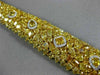 GIA LARGE 51.38CT WHITE & FANCY YELLOW DIAMOND 18KT YELLOW GOLD TENNIS BRACELET