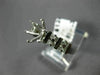 ESTATE .35CT DIAMOND 14K WHITE GOLD 3D FLOWER SEMI MOUNT ENGAGEMENT RING #14193