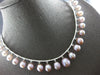 LARGE 1.63CT DIAMOND & AAA PINK PEARL 18KT WHITE GOLD GRADUATING TENNIS NECKLACE