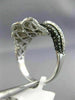 ESTATE LARGE 2.72CT WHITE & BLACK DIAMOND 14K WHITE GOLD CRISS CROSS FLOWER RING