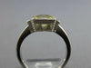 1.22CT DIAMOND & AAA GREEN AMETHYST 14K WHITE GOLD ROUND & CUSHION CUT FUN RING