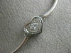 ANTIQUE .77CT DIAMOND 14K WHITE GOLD MULTI LOVE HEART MILGRAIN NECKLACE #5207