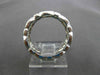 ANTIQUE WIDE .90CT DIAMOND 14KT WHITE GOLD FILIGREE WEDDING ETERNITY RING #17294