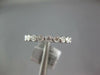 ESTATE .47CT DIAMOND 18KT WHITE GOLD 3D ROUND FILIGREE ETERNITY ANNIVERSARY RING
