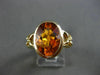 ESTATE 5.0CT AAA EXTRA FACET CITRINE 14KT YELLOW GOLD 3D SOLITAIRE FUN RING