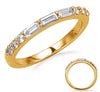 .51CT DIAMOND 14KT YELLOW GOLD ROUND & BAGUETTE ESHARED PRONG ANNIVERSARY RING