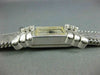 ESTATE ART DECO CORTINA DIAMOND 14K WHITE GOLD 3D RECTANGULAR SWISS WATCH #20920