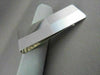 ESTATE LARGE 14KT WHITE GOLD RECTANGULAR MONEY CLIP ENGRAVABLE VERY SHARP #22876