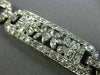 ANTIQUE WIDE 6.52CT OLD MINE DIAMOND PLATINUM CLASSIC FILIGREE FLOWER BRACELET