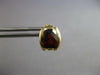 ESTATE 2.0CT AAA GARNET 14KT YELLOW GOLD 3D CUSHION STUD HANGING EARRINGS #27454
