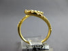 LARGE .79CT DIAMOND 18KT YELLOW GOLD 3D GRADUATING JOURNEY DOUBLE WAVE FUN RING
